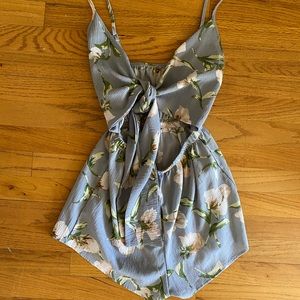 Flowered romper